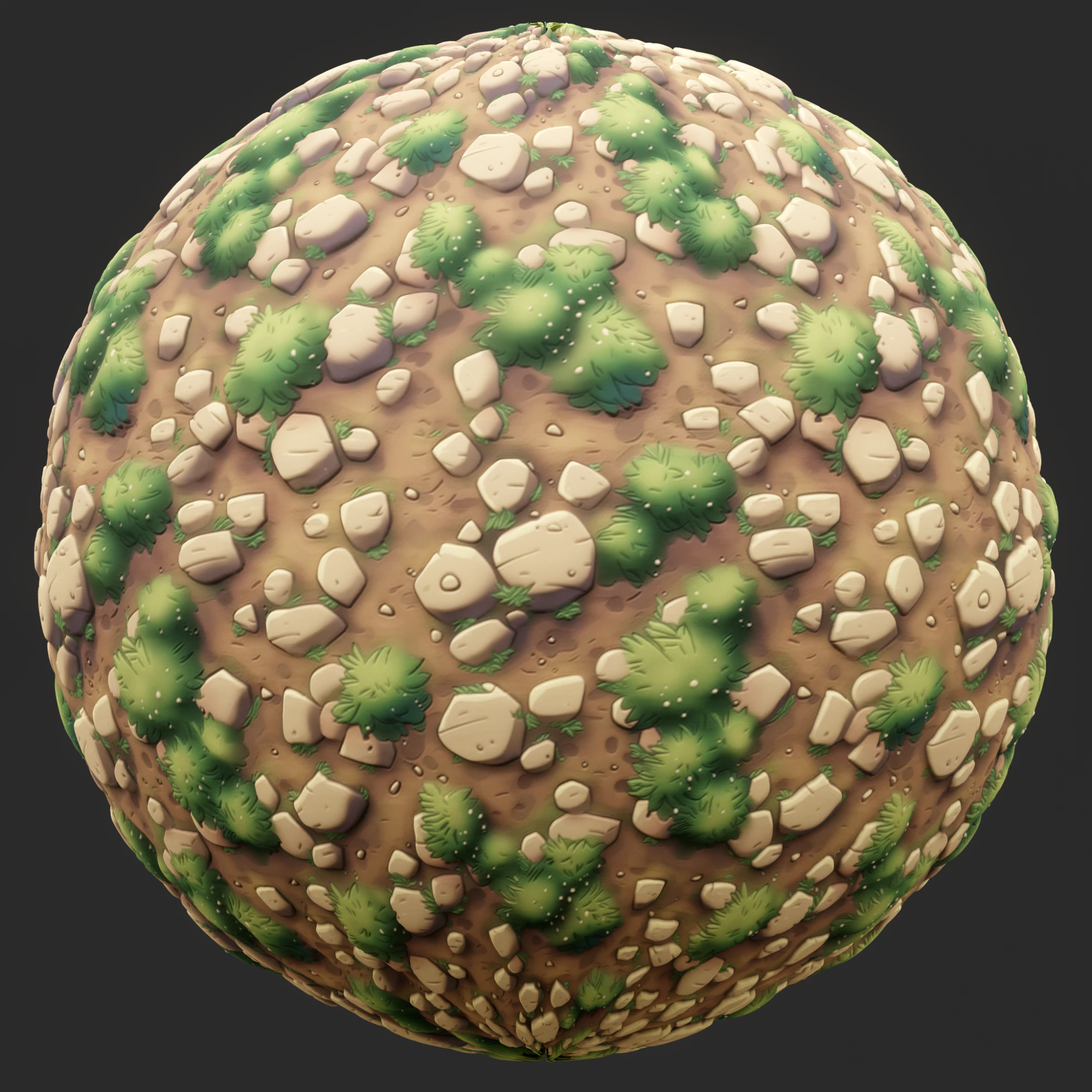 Stylized Ground Seamless Texture CG Textures .c4d .max .obj .3ds .fbx .stl .blend 