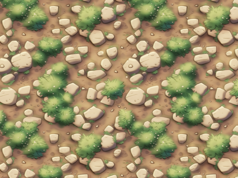 Stylized Ground Seamless Texture CG Textures