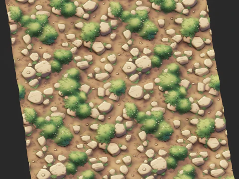 Stylized Ground Seamless Texture CG Textures