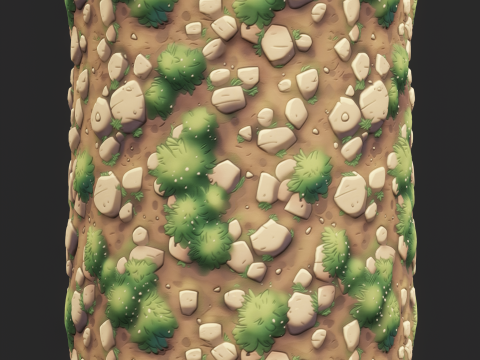 Stylized Ground Seamless Texture CG Textures