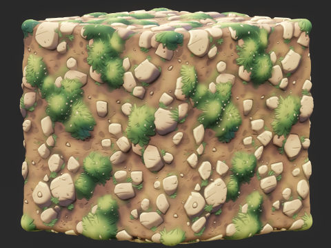 Stylized Ground Seamless Texture CG Textures
