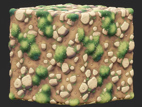 Stylized Ground Seamless Texture CG Textures