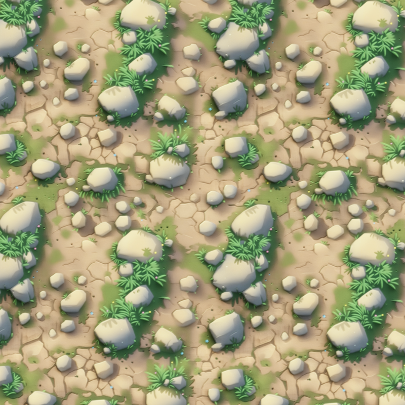 Stylized Ground Seamless Texture CG Dokuları .c4d .max .obj .3ds .fbx .stl .blend 