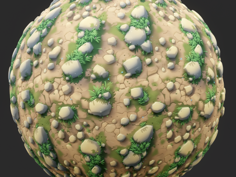 Stylized Ground Seamless Texture CG Dokuları