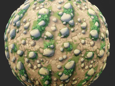 Stylized Ground Seamless Texture CG Textures