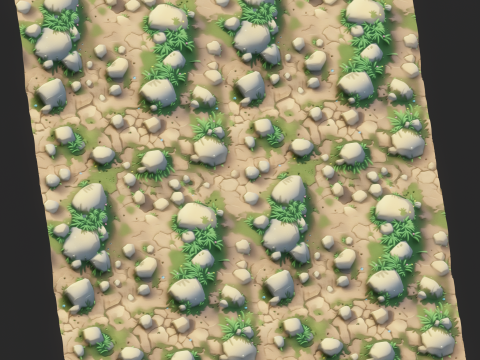 Stylized Ground Seamless Texture CG Dokuları