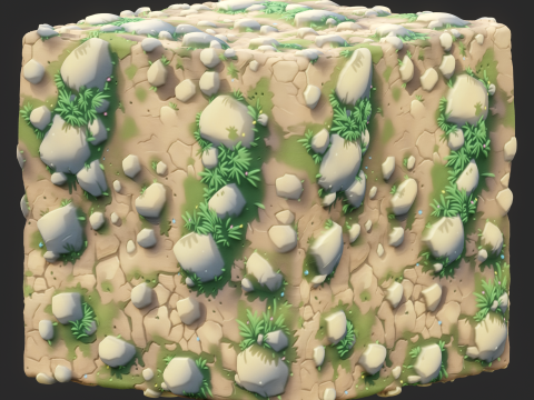 Stylized Ground Seamless Texture CG Dokuları