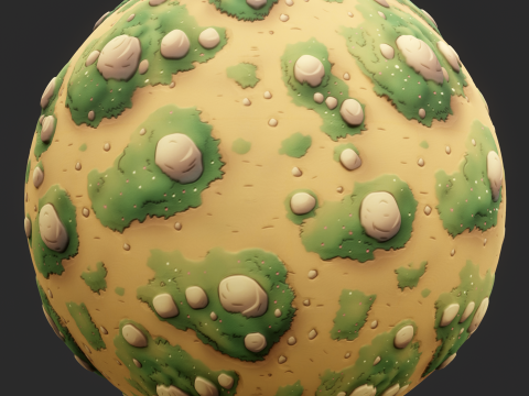 Stylized Ground Seamless Texture CG Texturen