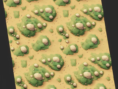 Stylized Ground Seamless Texture CG Textures