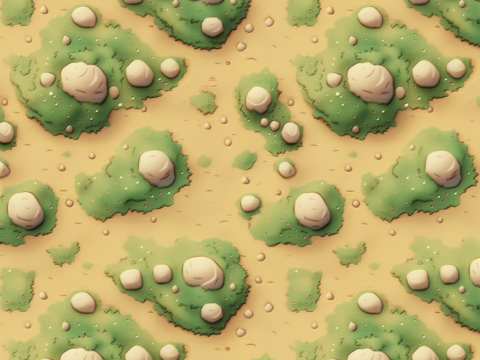 Stylized Ground Seamless Texture CG Текстури