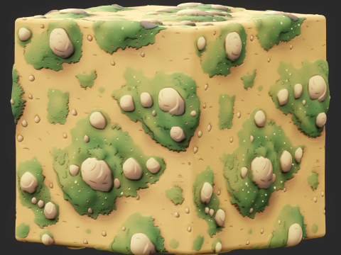 Stylized Ground Seamless Texture CG Текстури