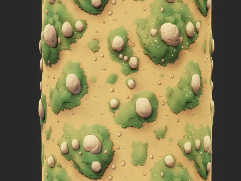 Stylized Ground Seamless Texture CG Textures