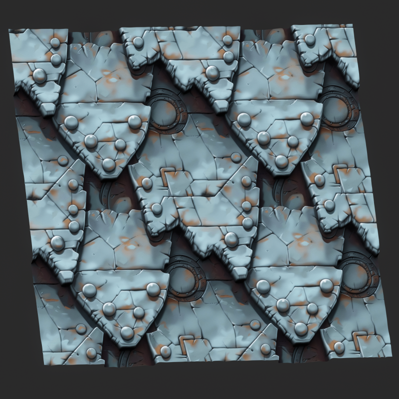 Stylized Metal Seamless Texture CG Textures .c4d .max .obj .3ds .fbx .stl .blend 
