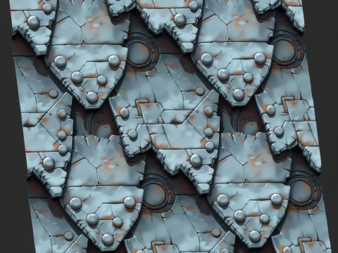 Stylized Metal Seamless Texture Tekstur CG