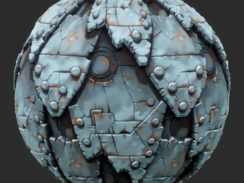 Stylized Metal Seamless Texture CG Textures