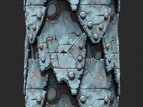 Stylized Metal Seamless Texture CG Textures