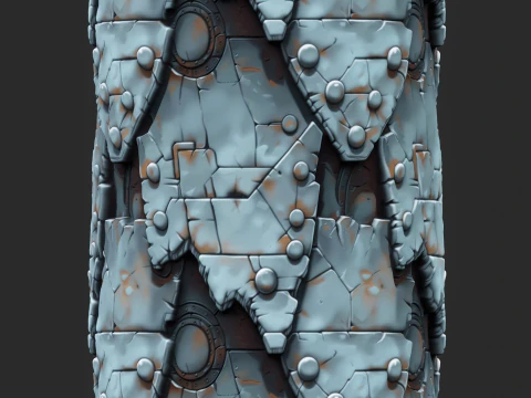 Stylized Metal Seamless Texture CG Textures