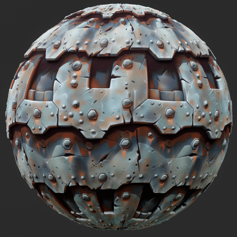 Stylized Metal Seamless Texture CG テクスチャ .c4d .max .obj .3ds .fbx .stl .blend 