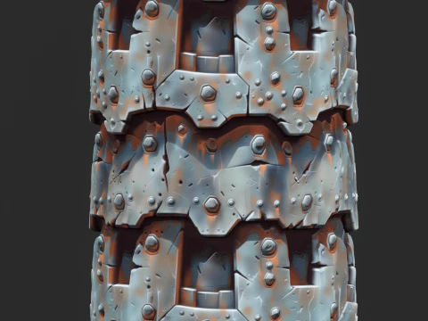 Stylized Metal Seamless Texture CG Textures