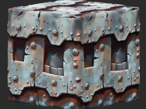 Stylized Metal Seamless Texture CG Textures