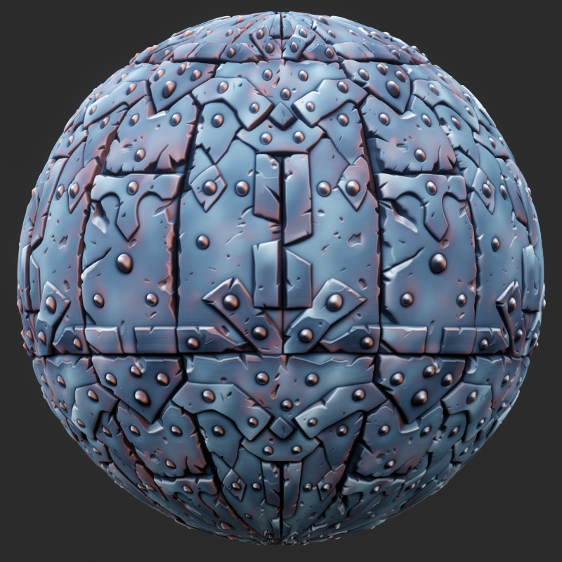 Stylized Metal Seamless Texture CG Texturen .c4d .max .obj .3ds .fbx .stl .blend 