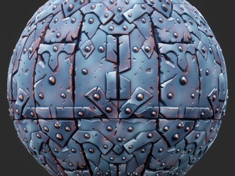 Stylized Metal Seamless Texture Tekstur CG