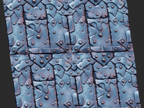 Stylized Metal Seamless Texture CG Texturen