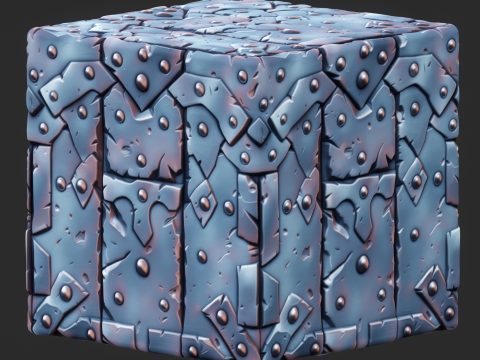 Stylized Metal Seamless Texture CG Texturen