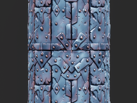 Stylized Metal Seamless Texture CG Texturen