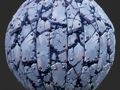 Stylized Metal Seamless Texture Tekstur CG