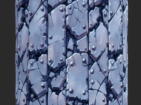 Stylized Metal Seamless Texture CG 텍스쳐
