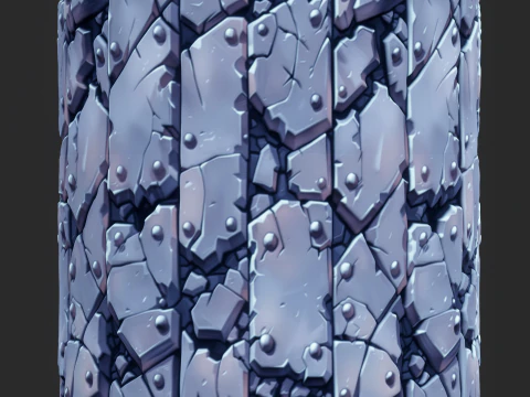 Stylized Metal Seamless Texture CG Textures