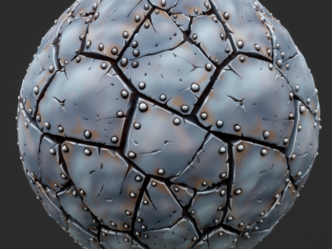 Stylized Metal Seamless Texture Tekstur CG
