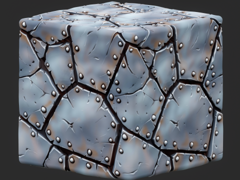 Stylized Metal Seamless Texture CG Tekstury