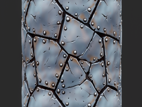 Stylized Metal Seamless Texture CG Tekstury