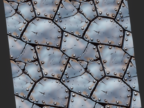 Stylized Metal Seamless Texture CG Tekstury