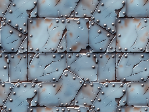 Stylized Metal Seamless Texture Tekstur CG