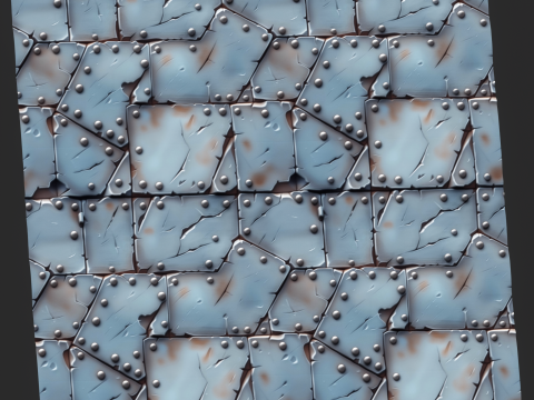 Stylized Metal Seamless Texture CG Textures