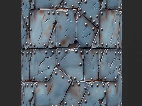 Stylized Metal Seamless Texture CG Textures
