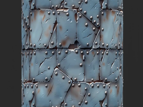 Stylized Metal Seamless Texture CG Textures