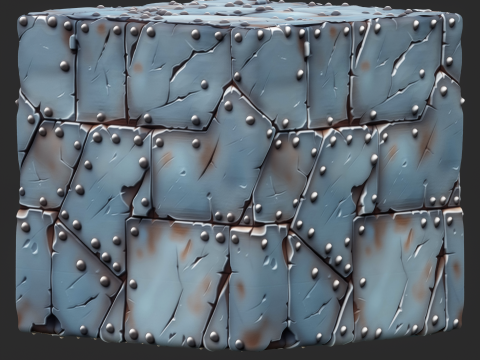 Stylized Metal Seamless Texture CG Textures
