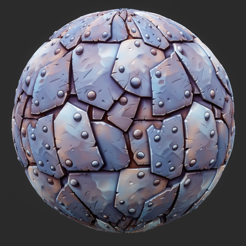 Stylized Metal Seamless Texture CG Tekstury .c4d .max .obj .3ds .fbx .stl .blend 