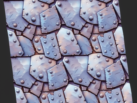 Stylized Metal Seamless Texture CG Tekstury