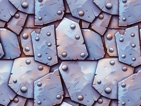 Stylized Metal Seamless Texture CG Textures