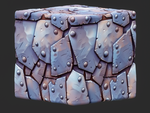 Stylized Metal Seamless Texture CG Tekstury