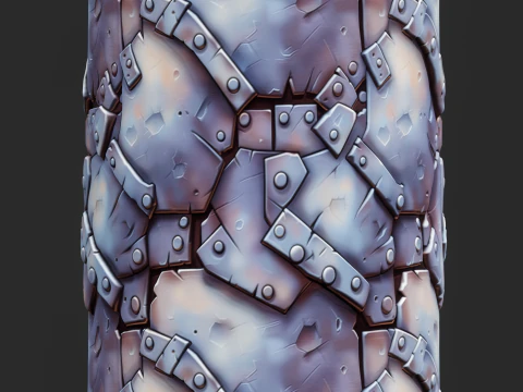 Stylized Metal Seamless Texture CG Textures