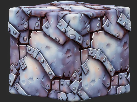Stylized Metal Seamless Texture CG Textures