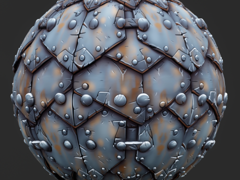 Stylized Metal Seamless Texture Tekstur CG