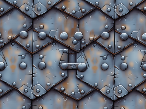 Stylized Metal Seamless Texture CG 纹理