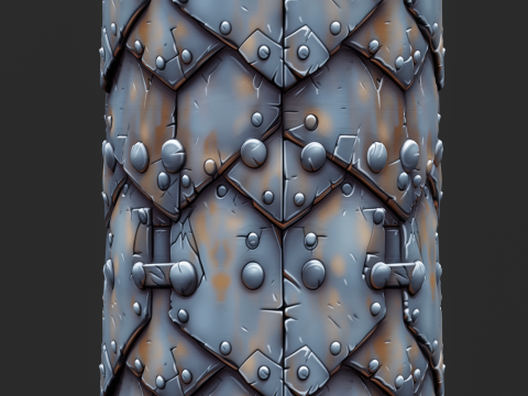 Stylized Metal Seamless Texture CG 纹理
